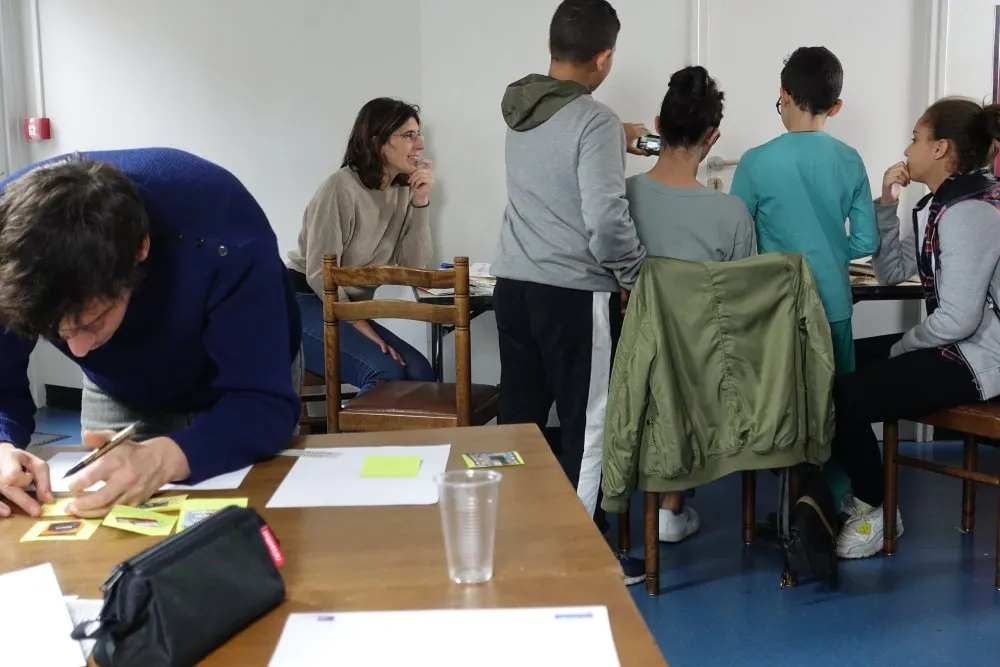 City of Lilas: animated filmmaking workshops for teenagers - 5 © Benoît Labourdette 2018.
