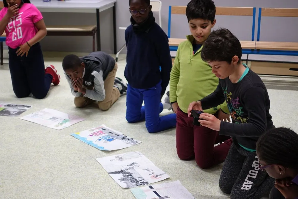 Canopé 92: Pocket Films workshop in primary schools - © Benoît Labourdette 2017.