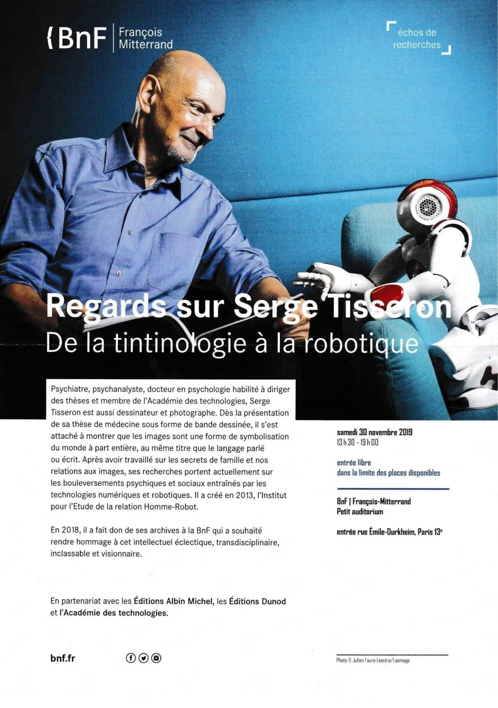 BnF: Pocket Films Empathy, as part of “Views on Serge Tisseron” - 4 © Benoît Labourdette 2019.