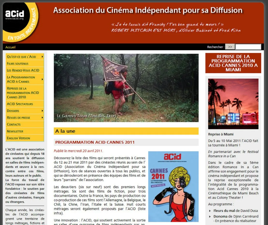 www.lacid.org website + Databases. © Benoît Labourdette.