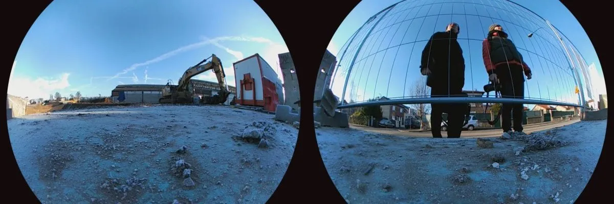 Photos of the construction site