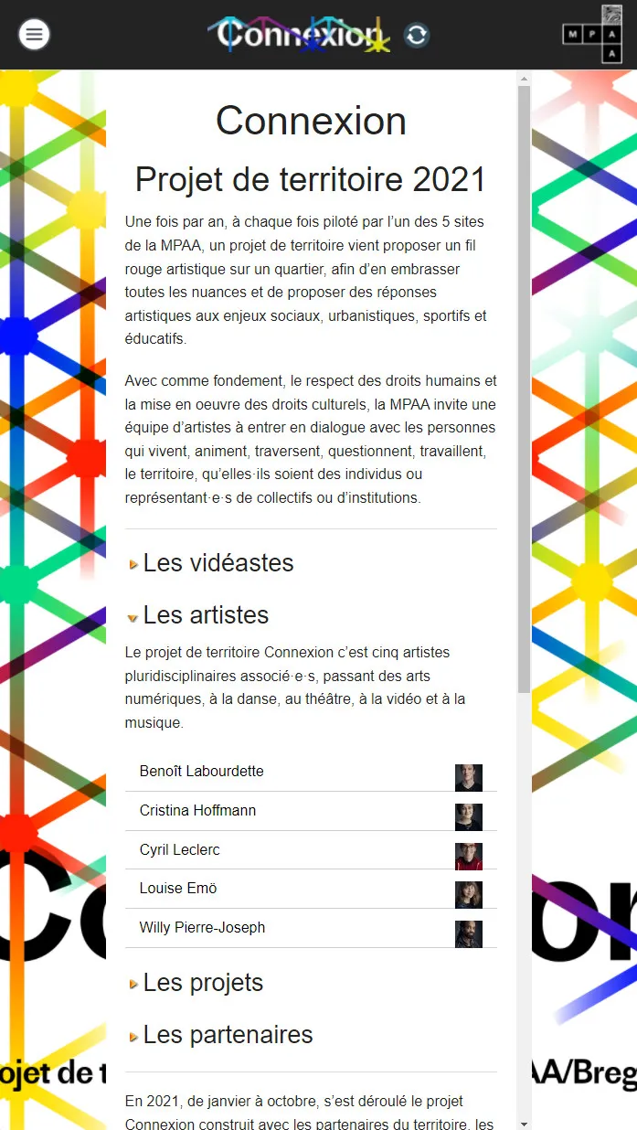 Plateforme vidéo « Connexion » pour la MPAA - 5 © Benoît Labourdette 2021.