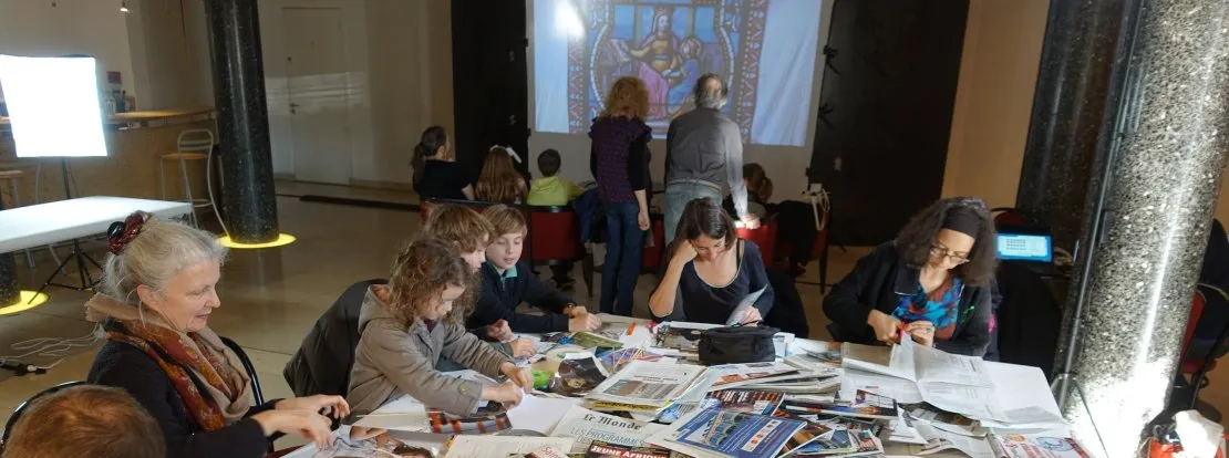 Les Lilas town: day of cut paper films. © Benoît Labourdette.