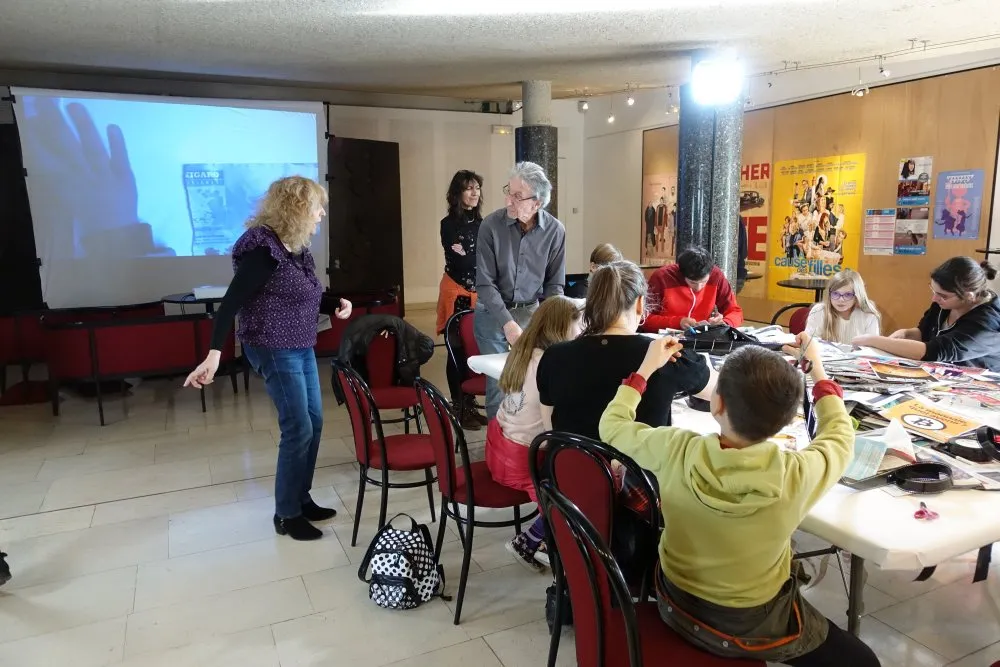 Les Lilas town: day of cut paper films - 7 © Benoît Labourdette 2019.