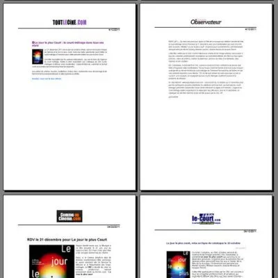 Some press articles on the shortest day