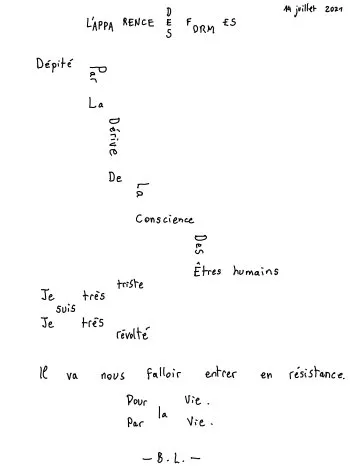 The appearance of the shapes