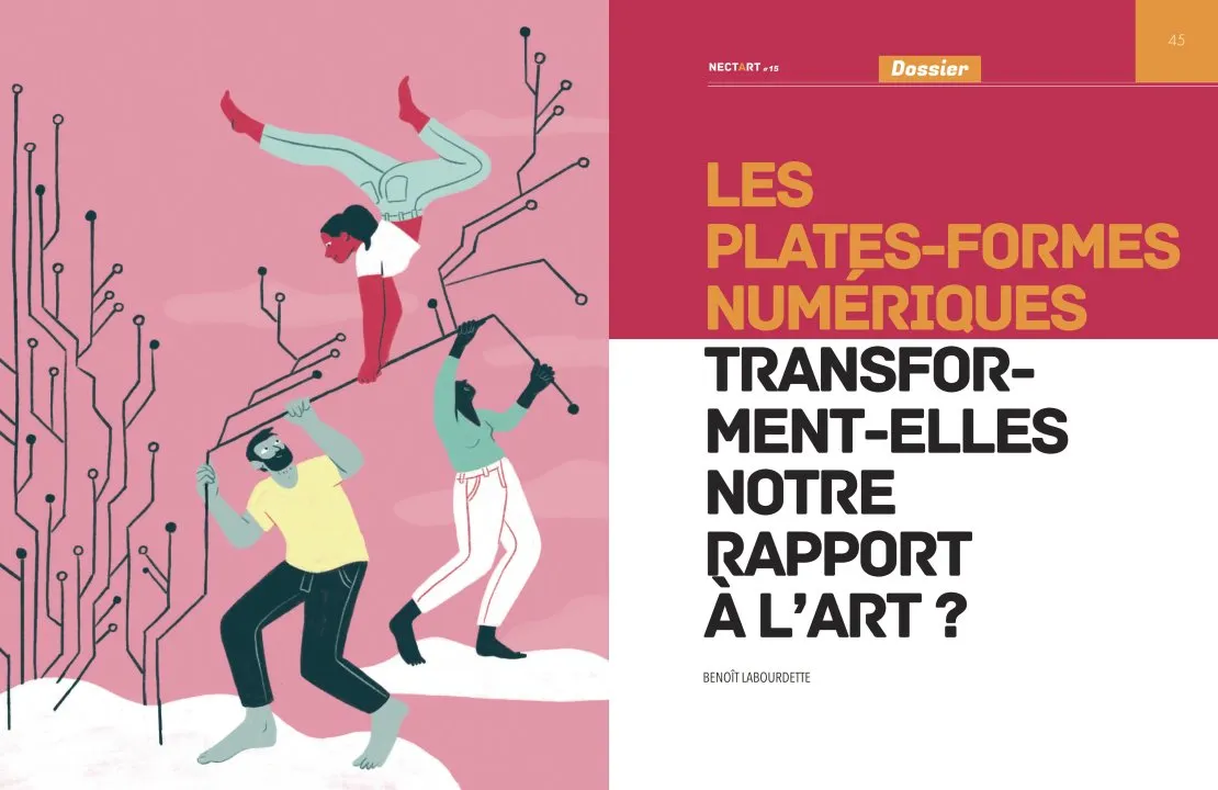 Nectart magazine: “Are digital platforms transforming our relationship to art?”. © Benoît Labourdette.