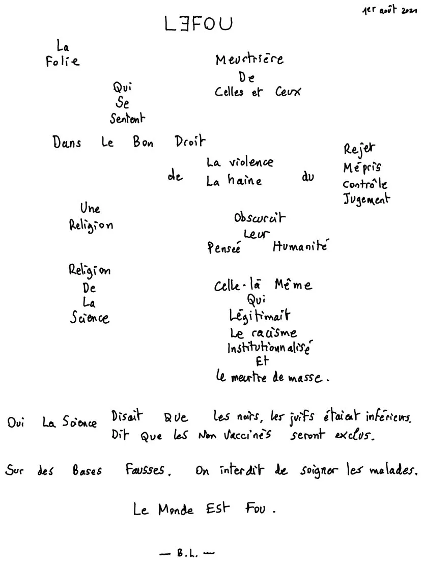 Le fou. © Benoît Labourdette.