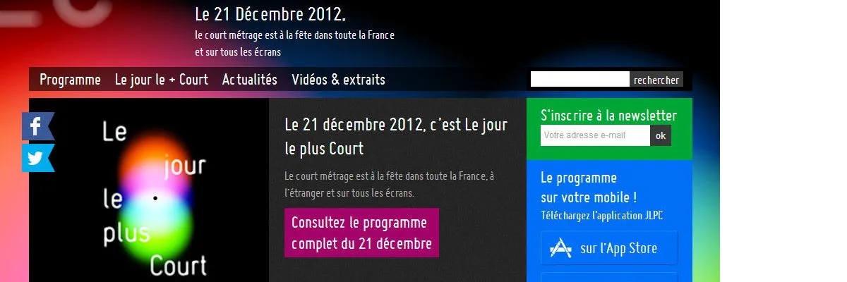Site web du Jour le plus court
