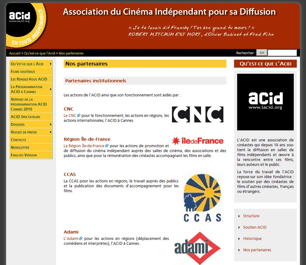 www.lacid.org website + Databases - 4 © Benoît Labourdette 2011.