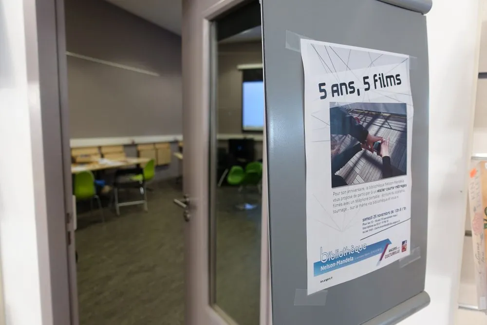 Nelson Mandela Library in Angers : “Five years old, five movies.” - 4 © Benoît Labourdette 2017.