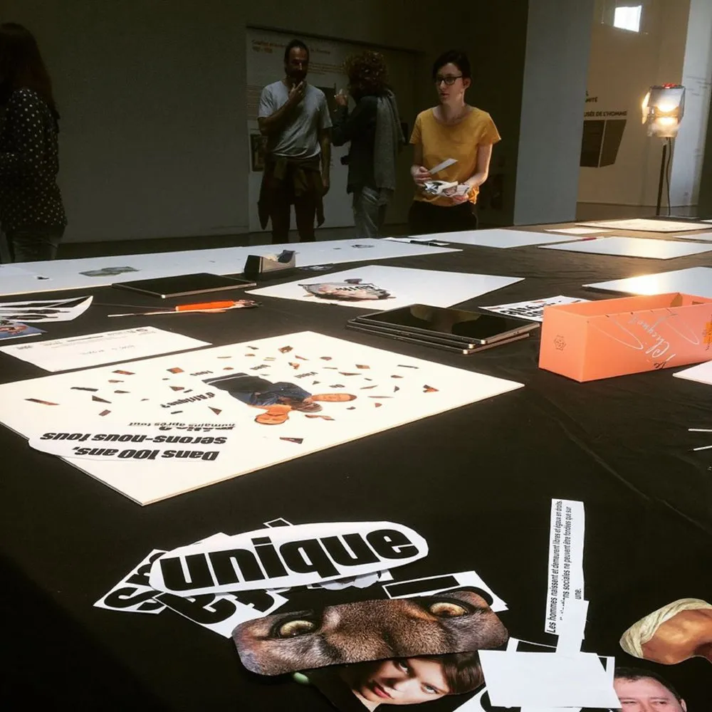 Musée de l'Homme : Atelier cinéma animé - 12 © Benoît Labourdette 2017.