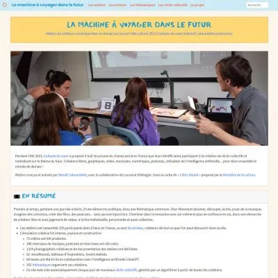 “The future machine” website