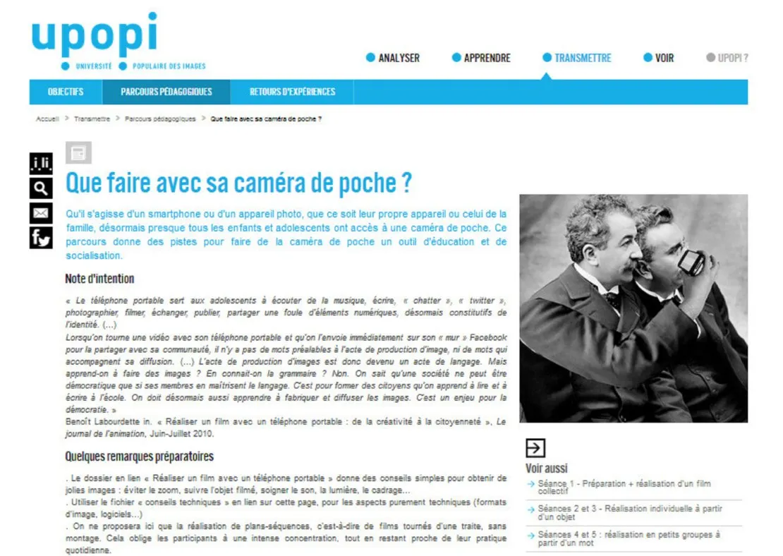 UPOPI : “What to do with a pocket camera?”. © Benoît Labourdette.