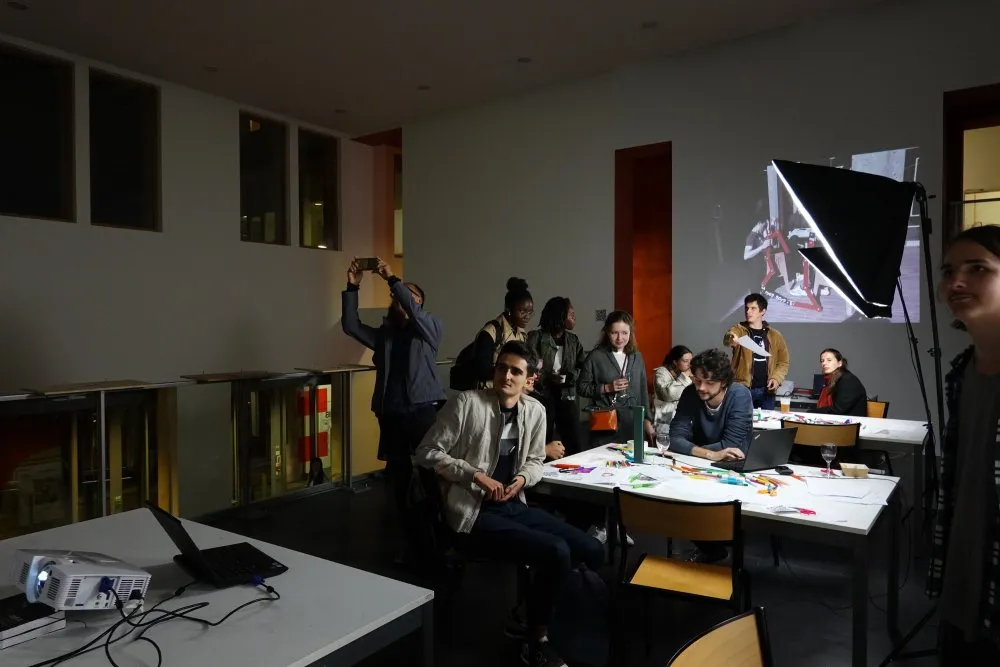 École nationale supérieure d'architecture de Paris-Belleville : atelier cinéma dessiné pour le 50<sup class="typo_exposants">e</sup> anniversaire - 4 © Benoît Labourdette 2019.