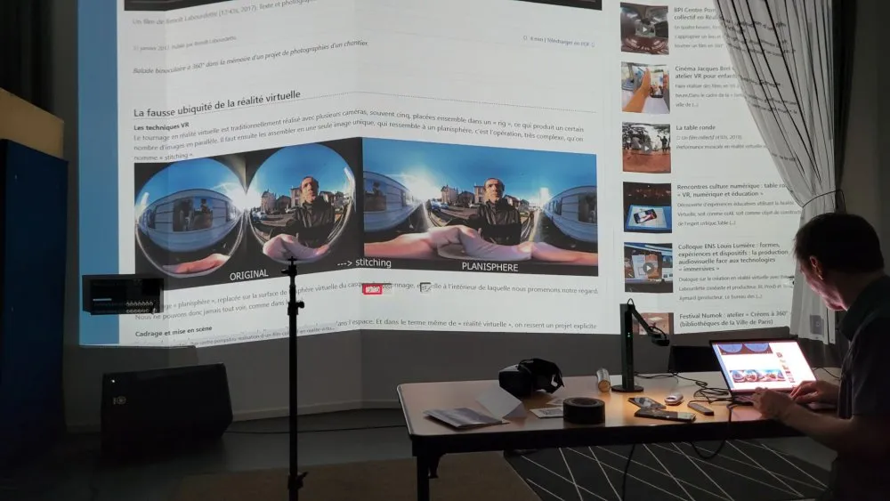 Comprendre la réalisation de films en réalité virtuelle - 1 © Benoît Labourdette 2023.