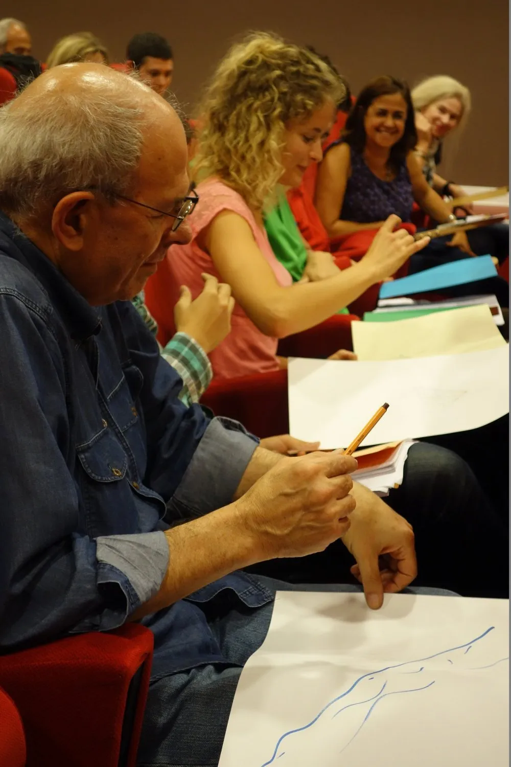 LPMA (universities Paris 6 & 7) : production of a collective film - 3 © Benoît Labourdette 2015.