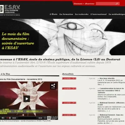 Site web www.esav.fr