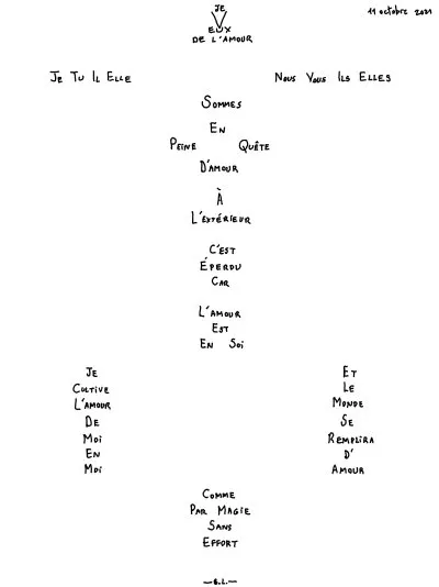 Je veux de l'amour