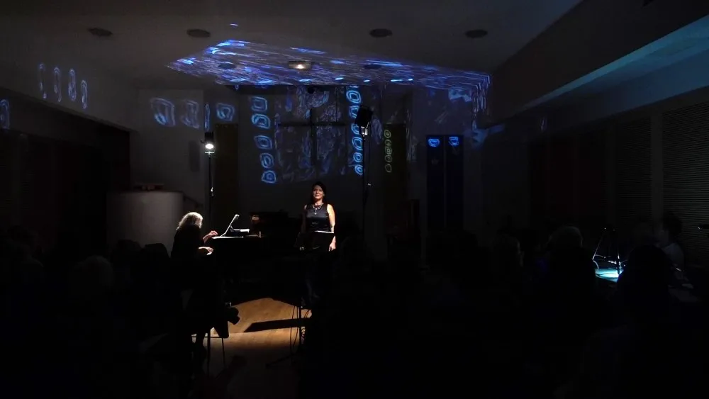Récital voix-piano-vidéo « Chants et danses de la mort » - 2 © Benoît Labourdette 2018.
