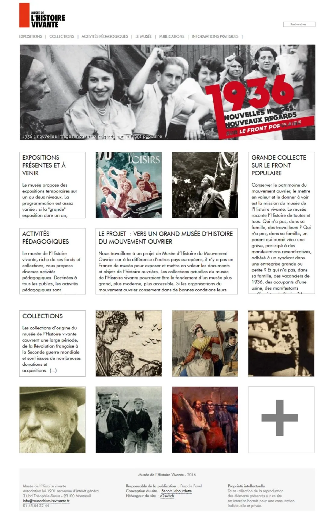 Site web - Musée de l'histoire Vivante (Montreuil). © Benoît Labourdette.