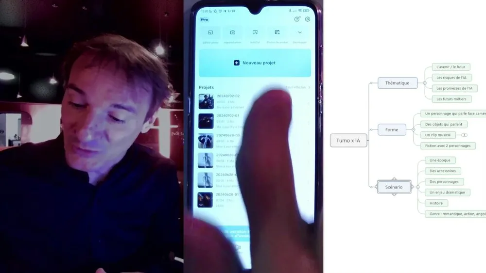 Tutoriel de réalisation de films en collaboration avec des intelligences artificielles - 11 © Benoît Labourdette 2024.