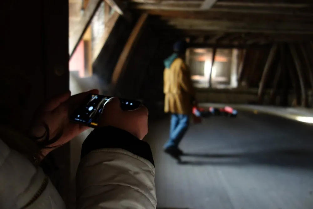 Ville de Niort : Réalisation d'un film avec drone par des adolescents - 1 © Benoît Labourdette 2017.