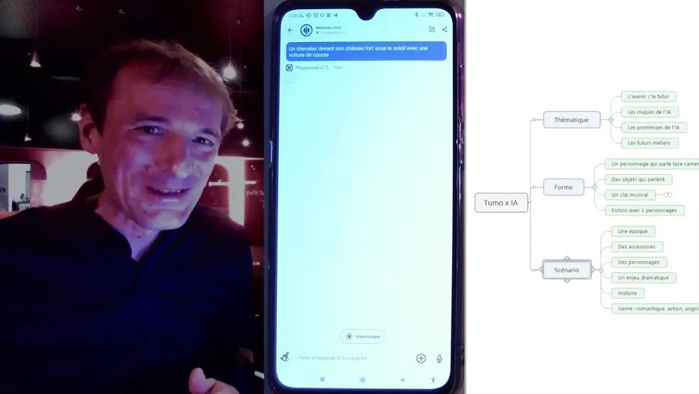 Tutoriel de réalisation de films en collaboration avec des intelligences artificielles - 10 © Benoît Labourdette 2024.