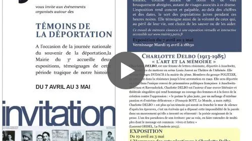 Mairie du 3<sup class="typo_exposants">e</sup> arrondissement / Paris - Soirée « Témoins de la déportation »