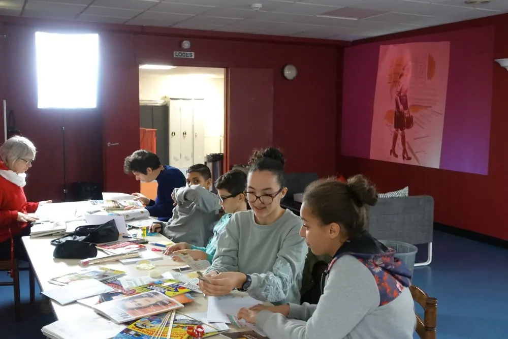 City of Lilas: animated filmmaking workshops for teenagers - 1 © Benoît Labourdette 2018.