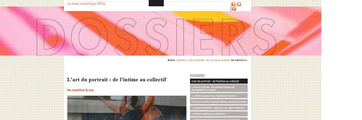 Revue Éclairs : « Se mettre à nu » (interview de Benoît Labourdette)