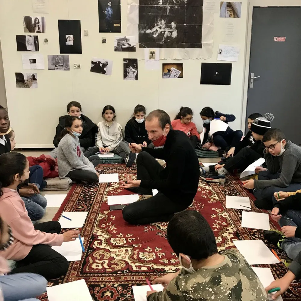 “Cultural Class” : creation of a photographic exhibition with a CM2 class - 3 © Benoît Labourdette 2022.