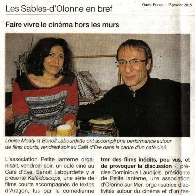 Ouest France : Make live movies outside the walls