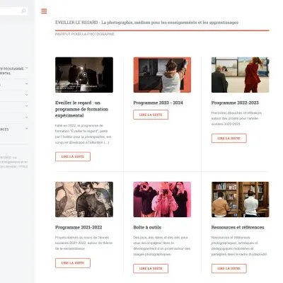 Plateforme web « Éveiller le regard »