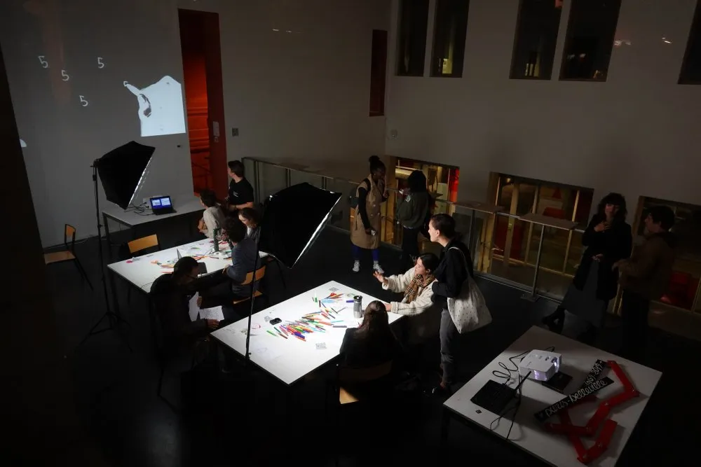 École nationale supérieure d'architecture de Paris-Belleville : atelier cinéma dessiné pour le 50<sup class="typo_exposants">e</sup> anniversaire - 10 © Benoît Labourdette 2019.