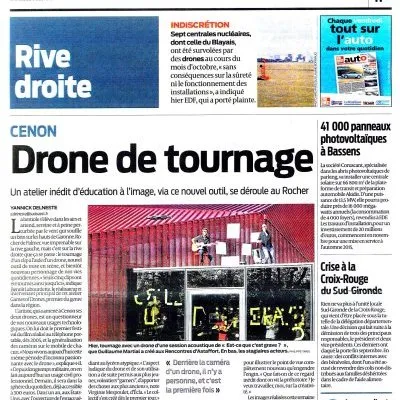 Sud Ouest : « Drone de tournage »