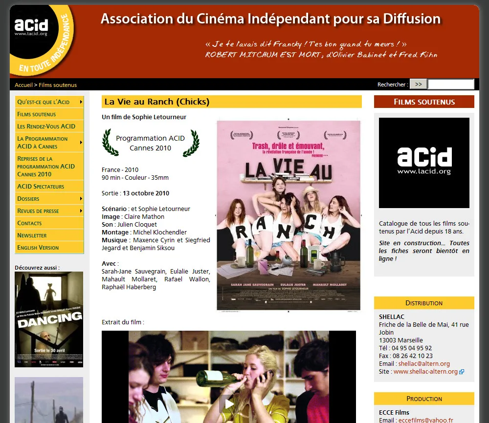 www.lacid.org website + Databases - 3 © Benoît Labourdette 2011.