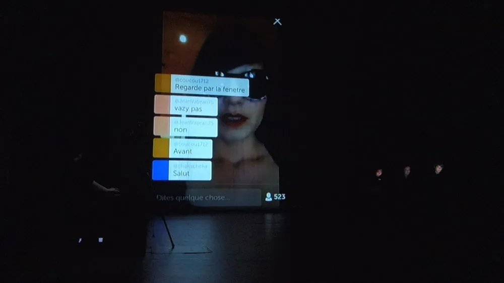 « Bonjour ma belle », spectacle transmédia - 9 © Benoît Labourdette 2016.