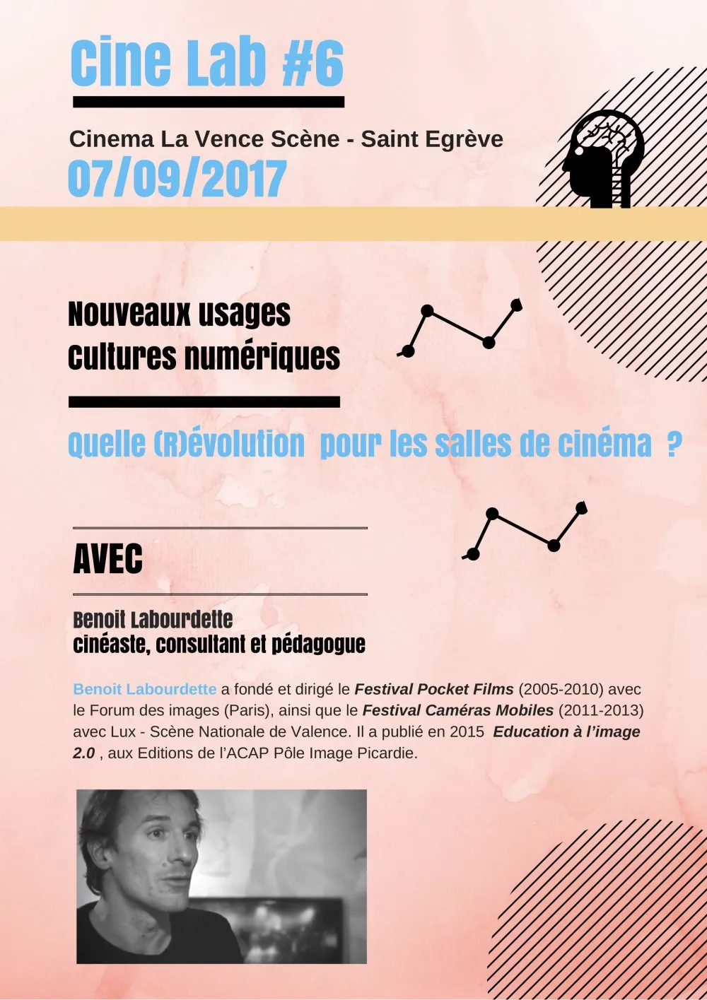 Ciné Lab # 6: “New usages, digital cultures. What (R) evolution for cinemas?” - © Benoît Labourdette 2017.