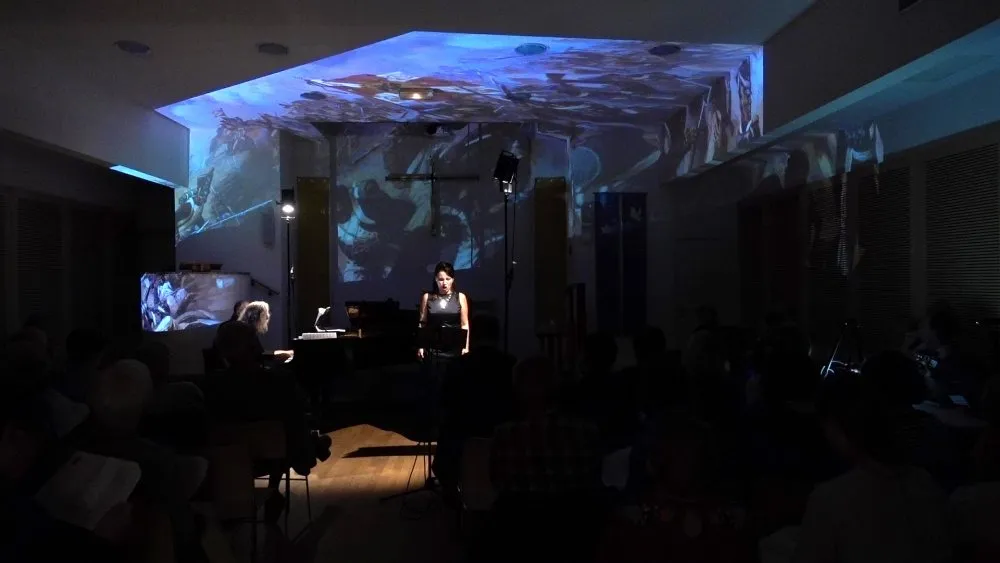 Récital voix-piano-vidéo « Chants et danses de la mort » - 13 © Benoît Labourdette 2018.