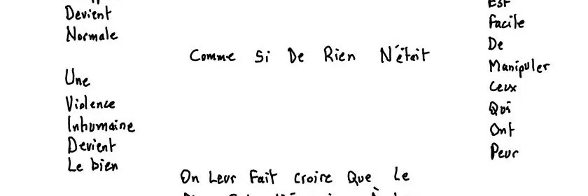 Oublier le cauchemar