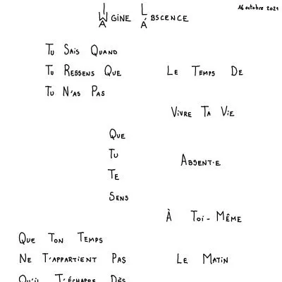 Imagine l'absence