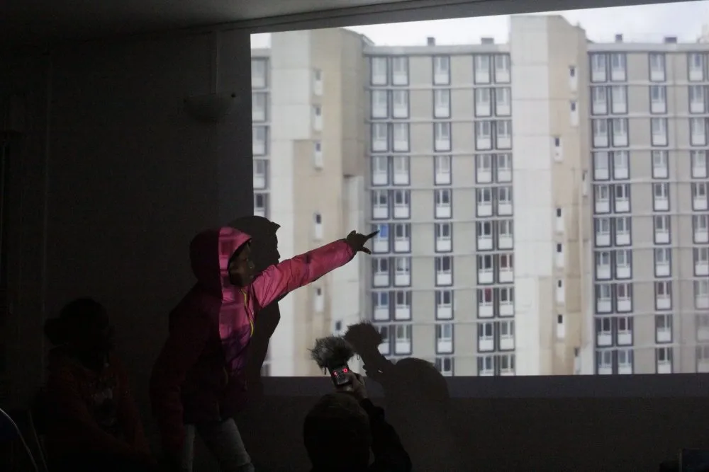 Ville de Choisy-le-Roi : atelier drone dans un quartier - 4 © Benoît Labourdette 2016.