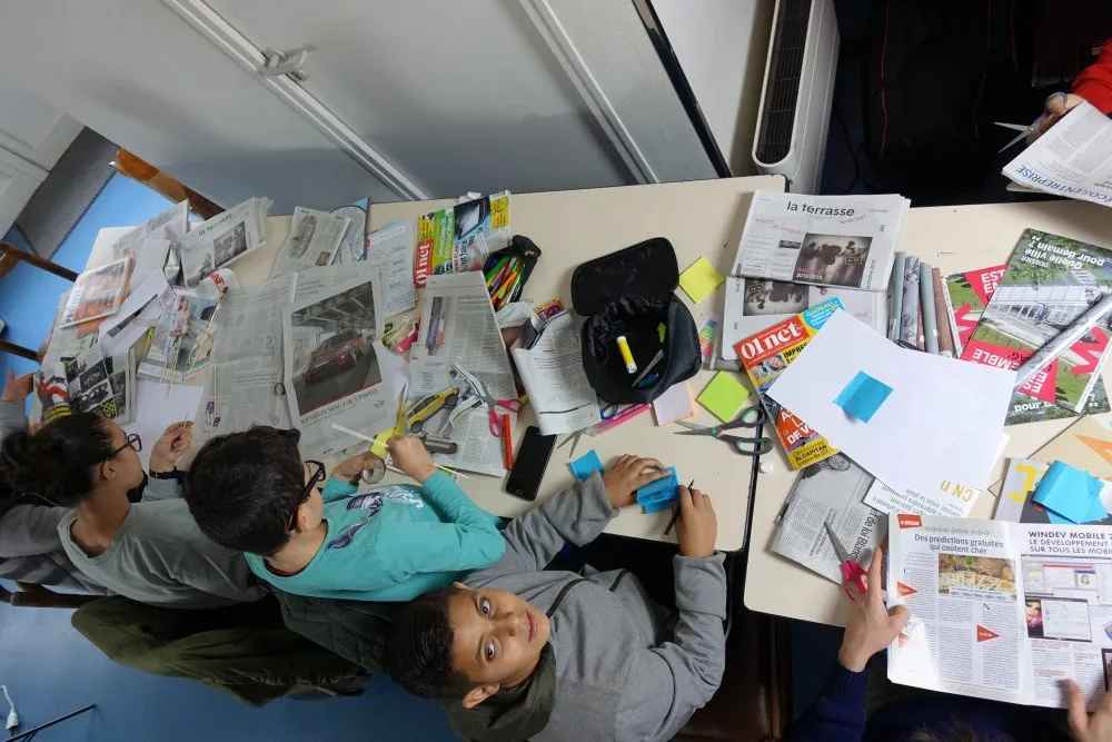 City of Lilas: animated filmmaking workshops for teenagers - 2 © Benoît Labourdette 2018.