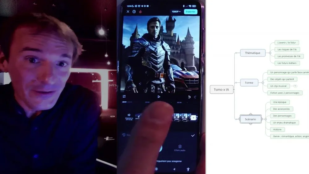 Tutoriel de réalisation de films en collaboration avec des intelligences artificielles - © Benoît Labourdette 2024.