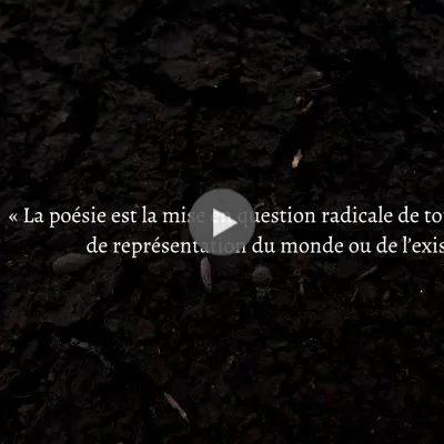 Qu'est-ce que la poésie ?
