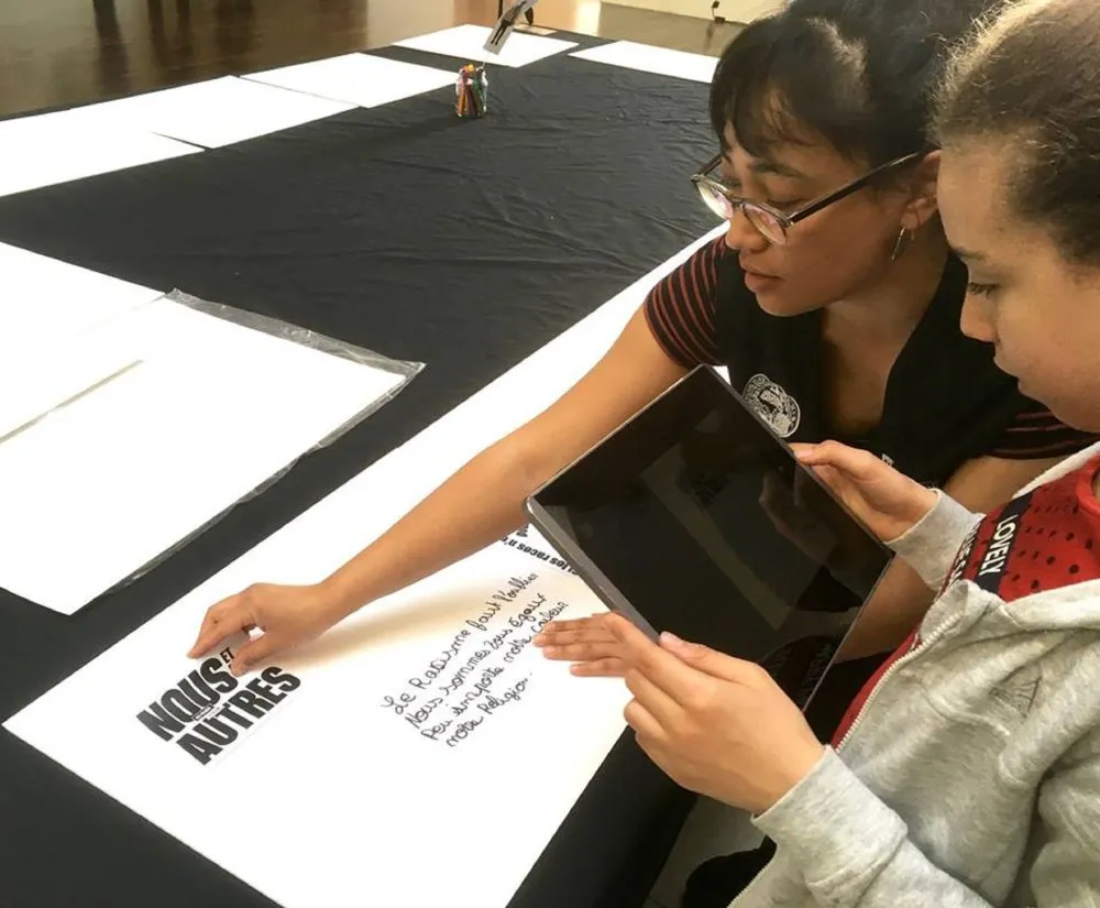 Musée de l'Homme : Atelier cinéma animé - 7 © Benoît Labourdette 2017.
