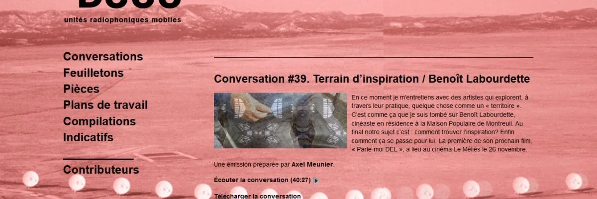 La création du film « Parle-moi DEL » : conversation avec Axel Meunier