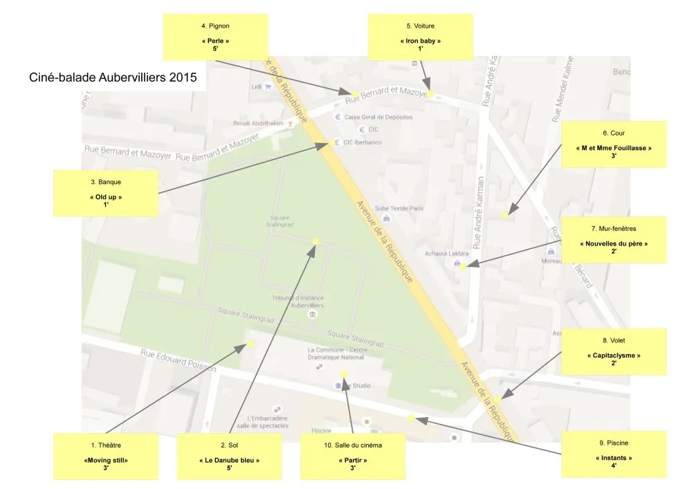 Aubervilliers and La Courneuve : Films are on the walls ! - 5 © Benoît Labourdette 2015.