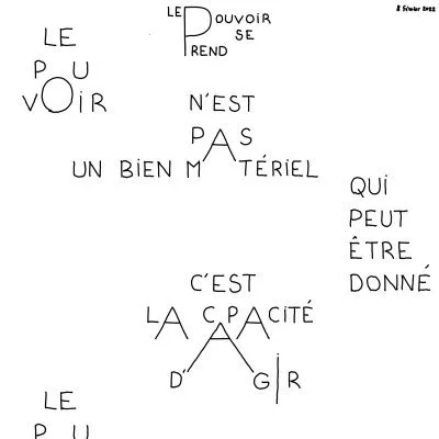 Le pouvoir se prend